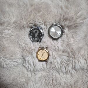 Watch Face Bundle Lot Topanga Finesse Silver Tone Gold Tone Craft DIY Upcycle ✨️